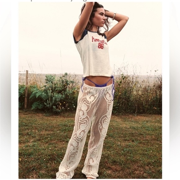 Summer 🌞 NWT ZARA VACATIONPANTS CROCHET PANTS SIZE M🚨FIRM PRICE NO DISCOUNT